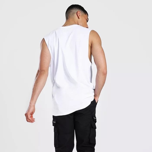 BOOHOO MAN Oversized Wu Tang Clan Licensed Cutoff Tank Size Small - Picture 4 of 10